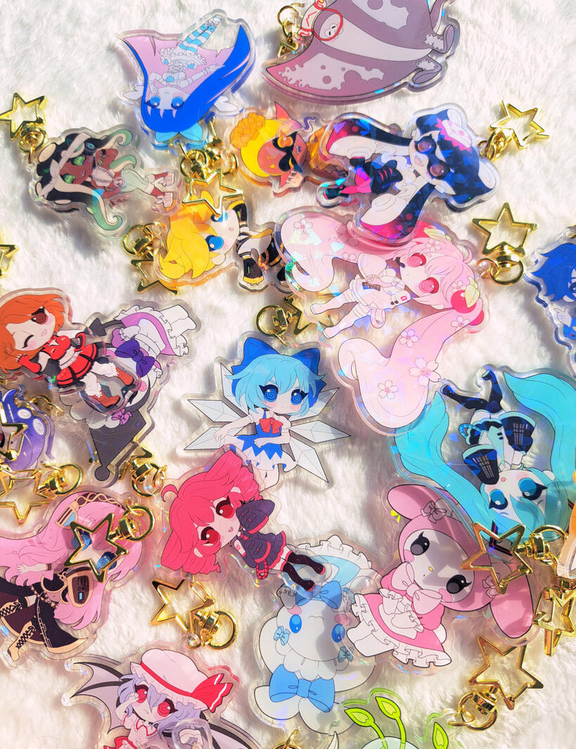 Holo Acrylic Charms